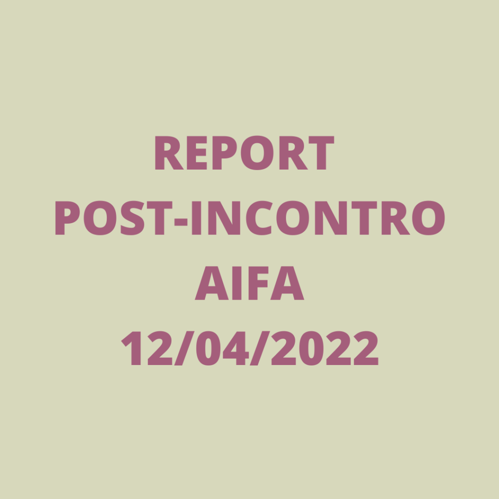 report post-incontro AIFA